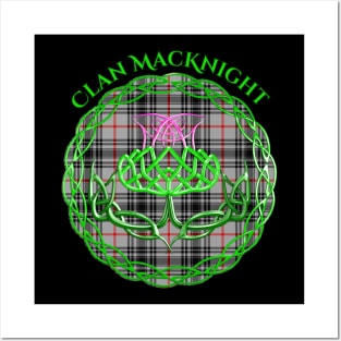 MacKnight Scottish Tartan Celtic Thistle Posters and Art